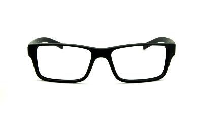Óculos HB M93 018 Matte Black Polytech preto fosco com detalhe de metal nas hastes