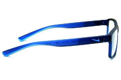Óculos Nike 7092 Live Free azul marinho fosco com azul degradê nas hastes