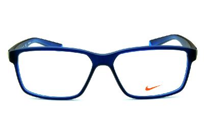 Óculos Nike 7092 Live Free azul marinho fosco com azul degradê nas hastes