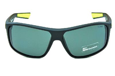 Óculos de Sol Nike Premier 8.0 EV0793 Preto fosco com lente polarizada e detalhes verde fluorescente