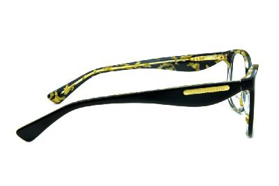 Óculos Dolce & Gabbana DG 3174 Preto com mesclado em amarelo na parte interna