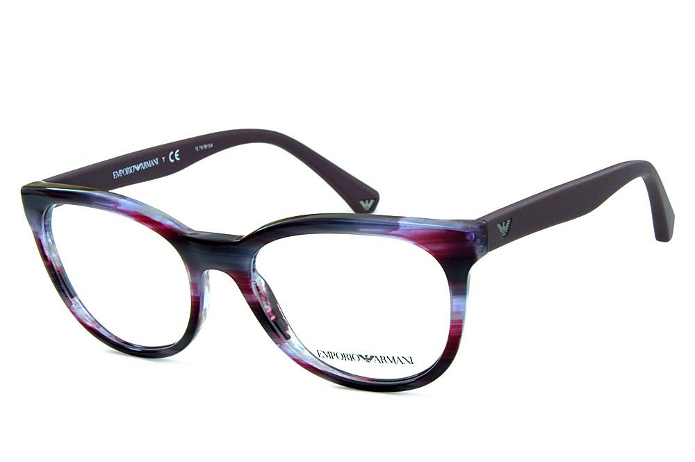 Óculos Emporio Armani EA3105 lilás e roxo mesclado feminino