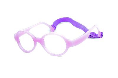 Óculos Infantil Miraflex Lilás em silicone INQUEBRÁVEL Baby Lux 2 40/14 (de 5 a 7 anos)