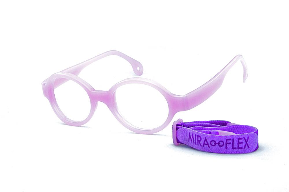 Óculos Miraflex em silicone INQUEBRÁVEL Baby Lux 2 40/14 Lilas