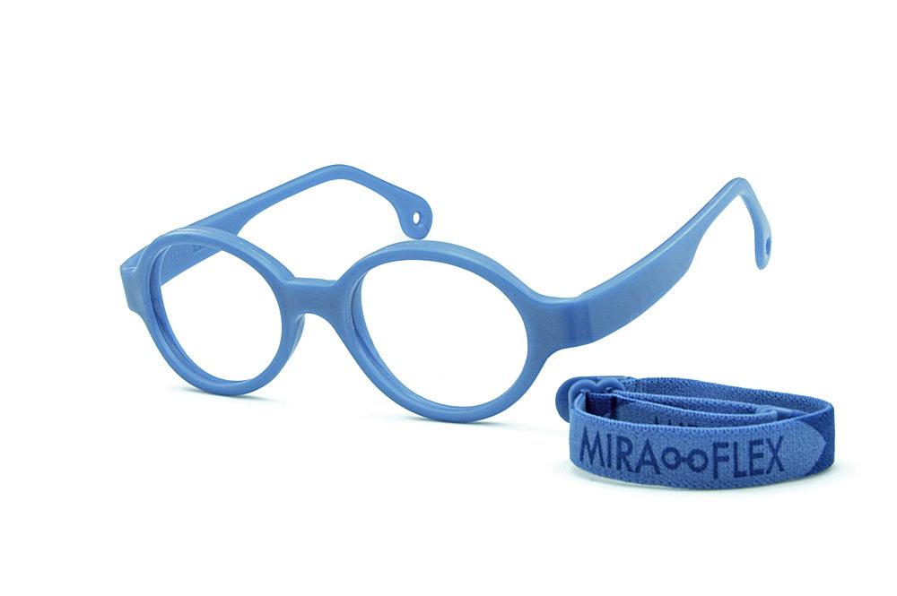 Óculos Miraflex em silicone INQUEBRÁVEL Baby Lux 2 40/14 Azul