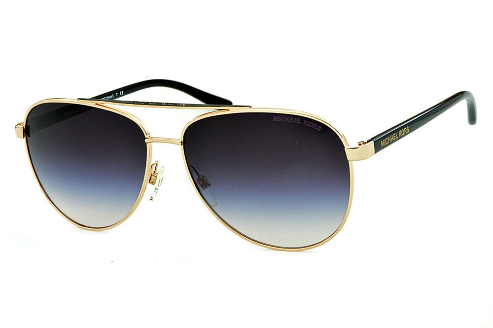 Óculos de Sol Michael Kors MK5007 Hvar Metal dourado hastes pretas