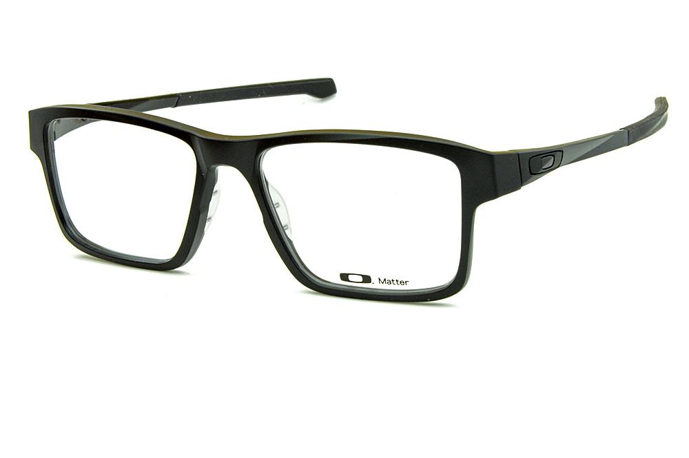 Óculos Oakley OX8040 Chamfer 2.0 Acetato Preto ponta emborrachada