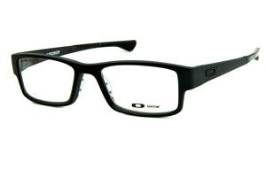 Óculos Oakley OX 8046 Airdrop Satin Black acetato preto fosco com ponteiras emborrachadas