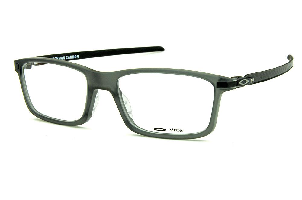 Óculos Oakley OX8092 Pitchman Carbon Grey Smoke acetato cinza fosco