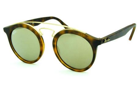 Óculos Ray-Ban de sol Gatsby Small tartaruga fosco com lente espelhada bronze