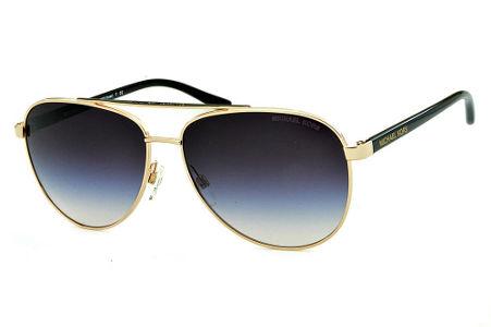 Óculos de Sol Michael Kors MK 5007 Hvar Metal dourado com hastes na cor preta