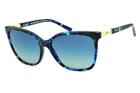 Óculos de Sol Michael Kors Sabina 2 em acetato azul efeito tartaruga e lentes em degradê