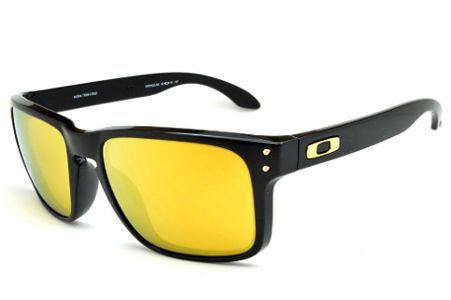 Óculos de sol Oakley OO 9102L Holbrook Shaun White preto e lente amarela