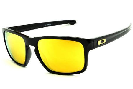 Óculos de sol Oakley OO 9262L Sliver preto e lente amarela