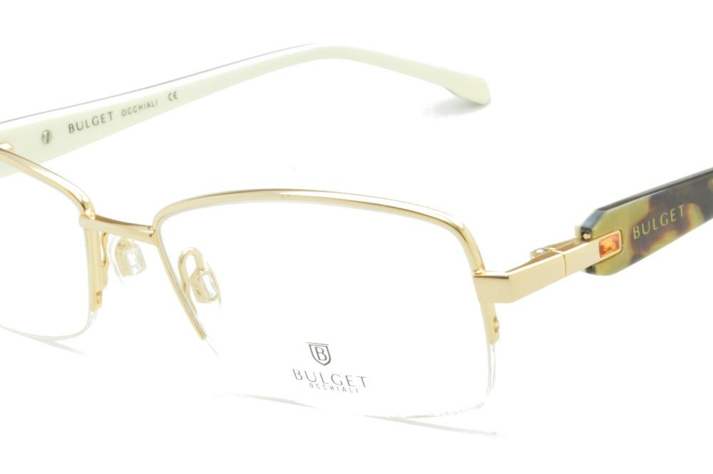 Óculos Bulget BG1370 dourado haste camuflada/branca
