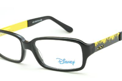 Óculos de grau infantil Disney Mickey acetato preto e amarelo para meninos
