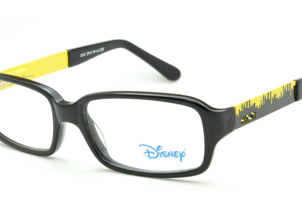 Óculos Disney Mickey de grau preto e amarelo para criança menino