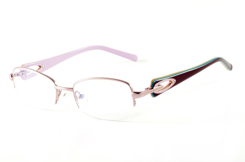 Óculos Ilusion SL5023 metal rosê fio de nylon haste colorida