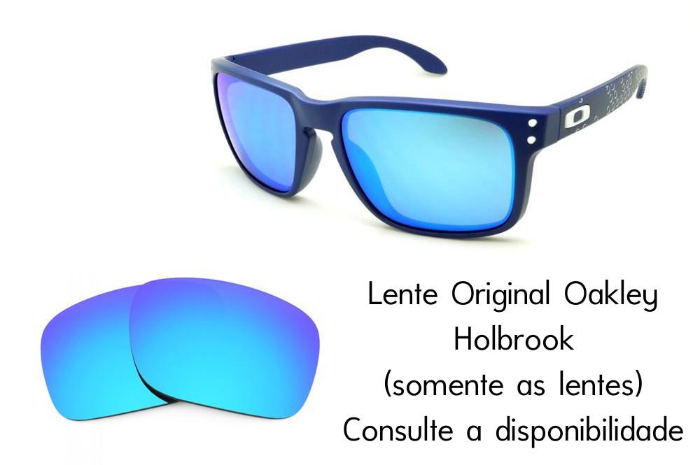 Lente Azul Iridium Original Oakley Holbrook OO9102 82 55