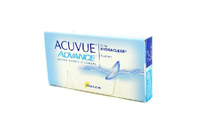 Lente de contato Acuvue Advance Hydraclear .:. kit com 6 lentes .:. grau esférico -0,50
