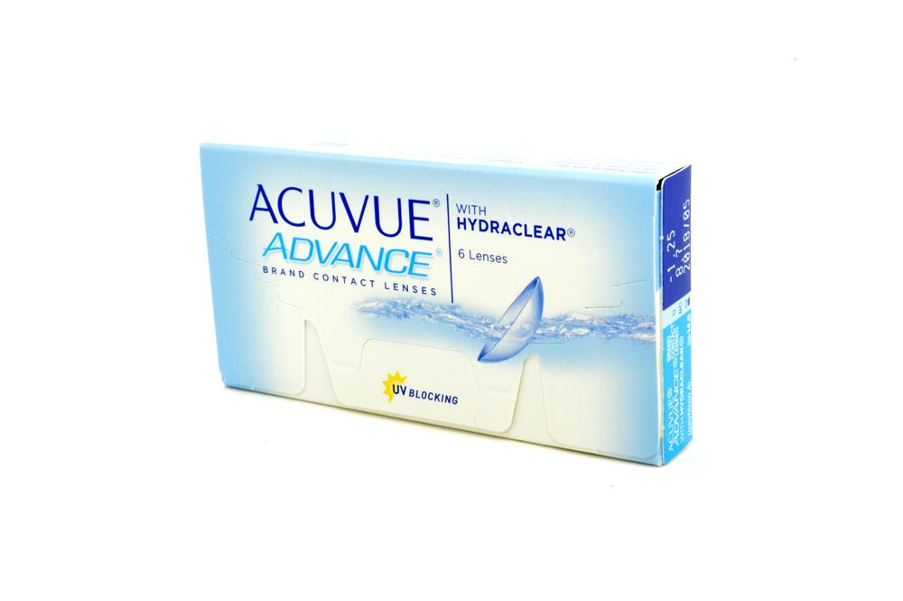 Lente de contato Acuvue Advance Hydraclear 6 lentes esférico +2,25
