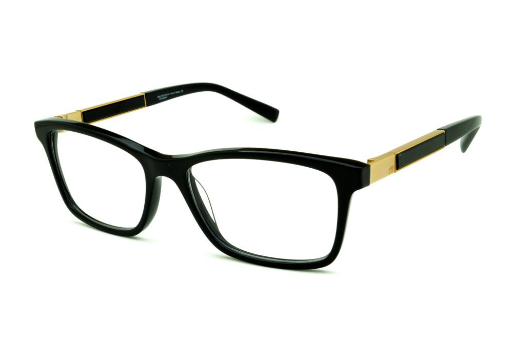 Óculos Ana Hickmann AH6234 acetato preto e dourado