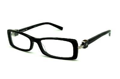 Óculos Ana Hickmann AH 6229 acetato preto com haste giratória