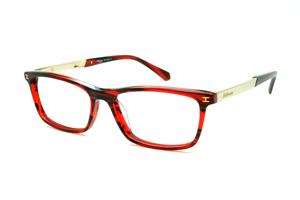 Óculos de grau Ana Hickmann HI 6015 em acetato vermelho mesclado para mulheres