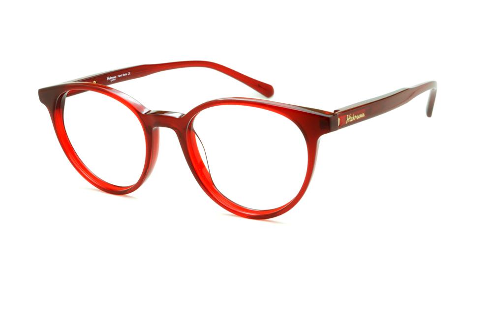 Óculos Ana Hickmann HI6018 redondo vermelho