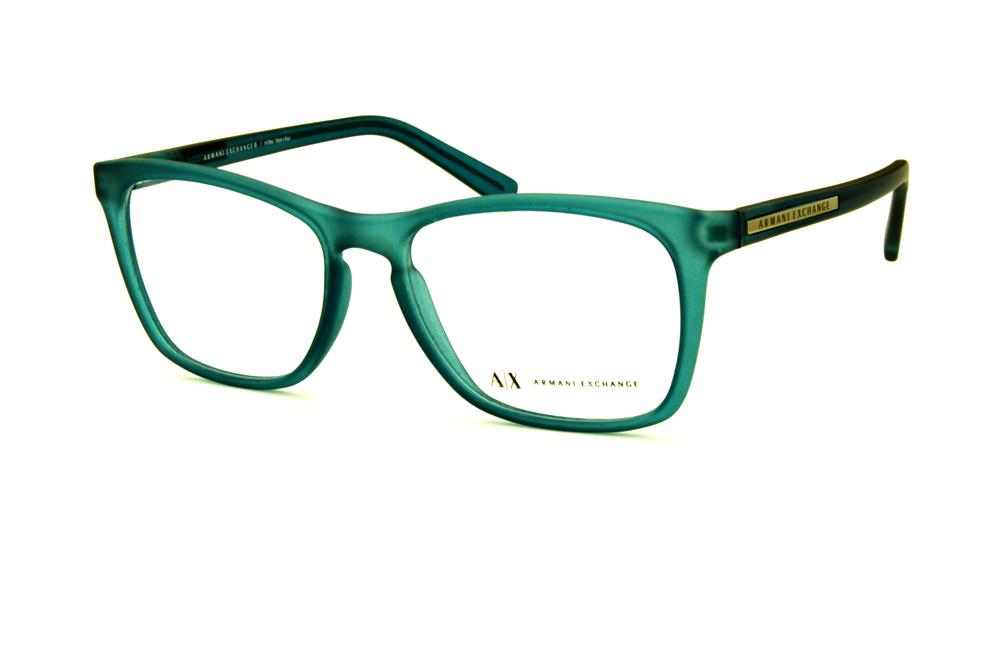 Óculos Armani Exchange AX3012 acetato azul esverdeado fosco