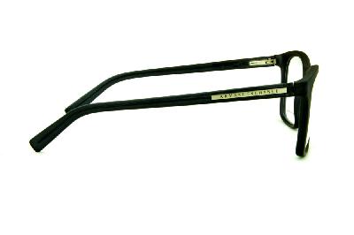 Óculos de grau Armani Exchange acetato cinza fosco e hastes fina para homens