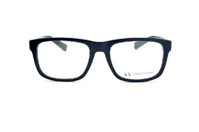 Óculos Armani Exchange AX 3025 quadrado azul e haste azul royal