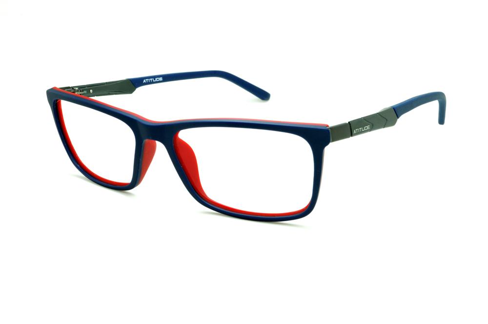 Óculos Atitude AT4001 azul royal e vermelho masculino