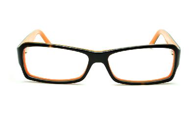 Óculos de grau Ilusion acetato demi tartaruga efeito onça e laranja para mulheres