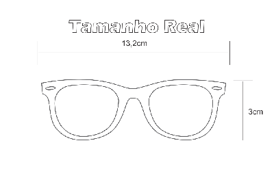 Óculos Ilusion preto com haste flexível de mola preta e branca