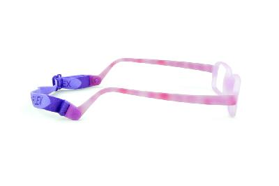 Armação de Óculos Infantil Miraflex Lilás em silicone INQUEBRÁVEL New Baby 1 para bebês menina de 1 a 4 anos