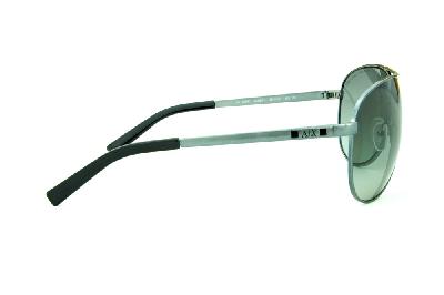 Óculos de Sol Armani Exchange AX 2006 cinza claro com logo preto aviador