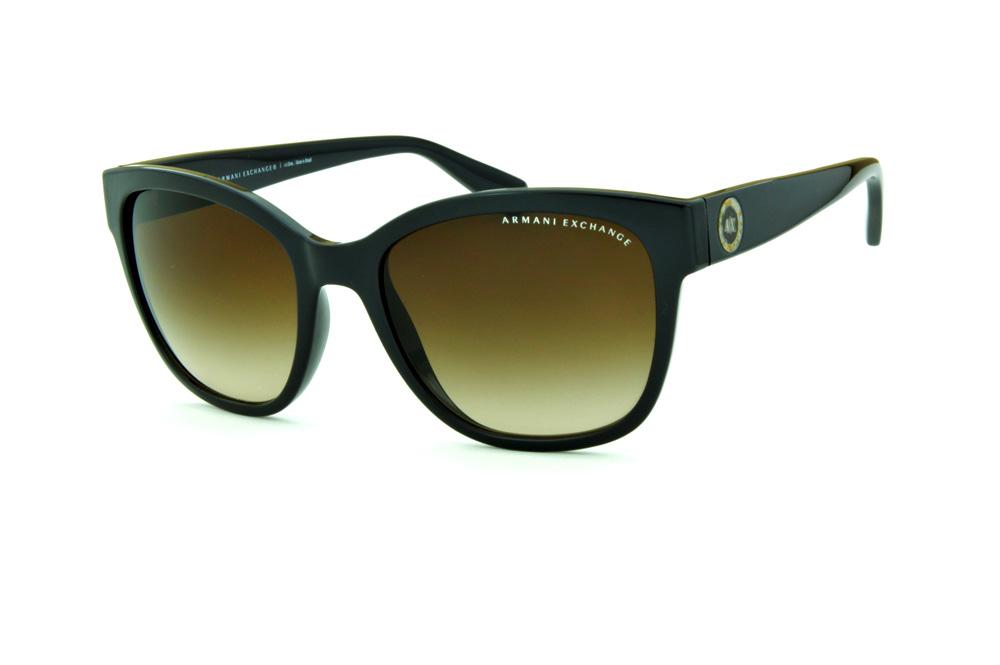 Óculos de Sol Armani Exchange AX 4046SL marrom lente degradê feminino