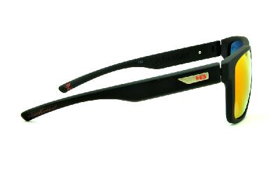 Óculos HB 90112 H-BOMB Preto fosco e lente vermelha espelhada edição Tony Kanaan