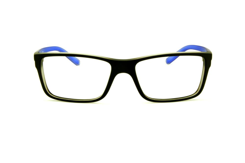 Óculos de grau Hot Buttered HB Polytech preto fosco com haste azul fosco para homens