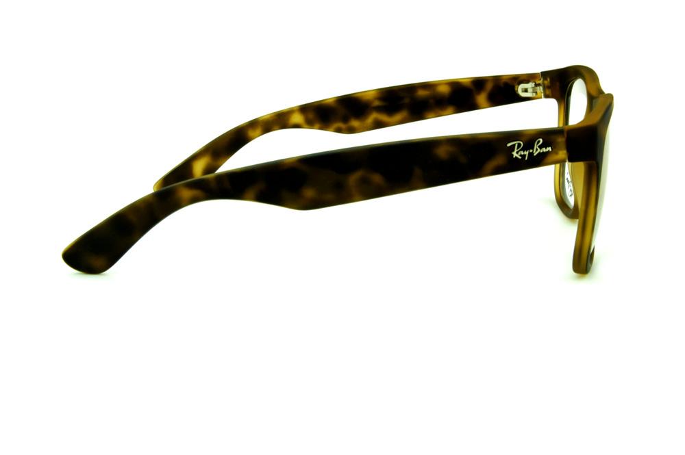 Óculos Ray-Ban RB 7057 tartaruga fosco e logo prata