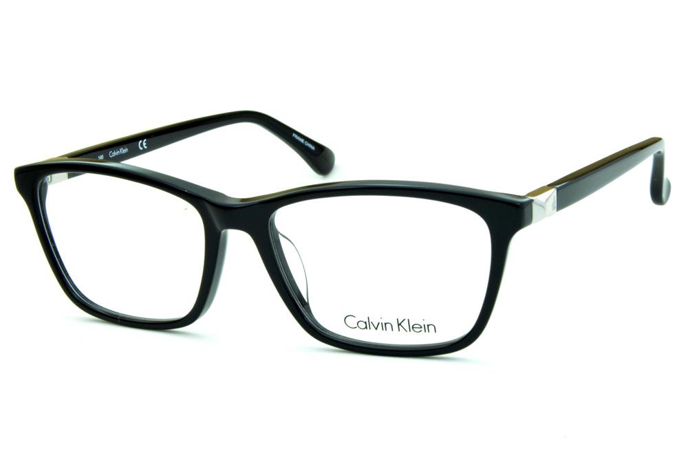 Óculos Calvin Klein CK5815 acetato preto brilhante quadrado