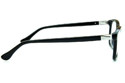 Armação de óculos de grau Calvin Klein em acetato preto quadrado para homens e mulheres