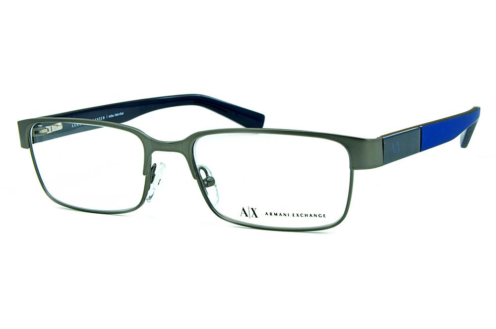 Óculos Armani Exchange AX1017 grafite hastes azul fosco