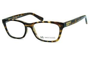 Óculos Armani Exchange AX 3006 Marrom demi tartaruga com logo dourado