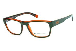 Óculos Armani Exchange AX 3018 Verde musgo com interno laranja e logo laranja