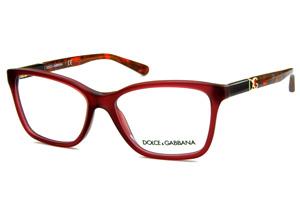 Óculos Dolce & Gabbana DG 3153 Rosê com haste em cores mescladas e logo dourado