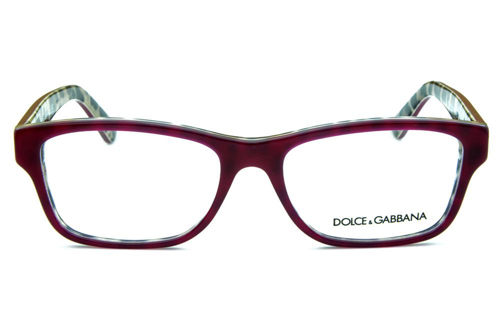 Óculos Dolce & Gabbana em acetato bordô com onça na parte interna para mulheres