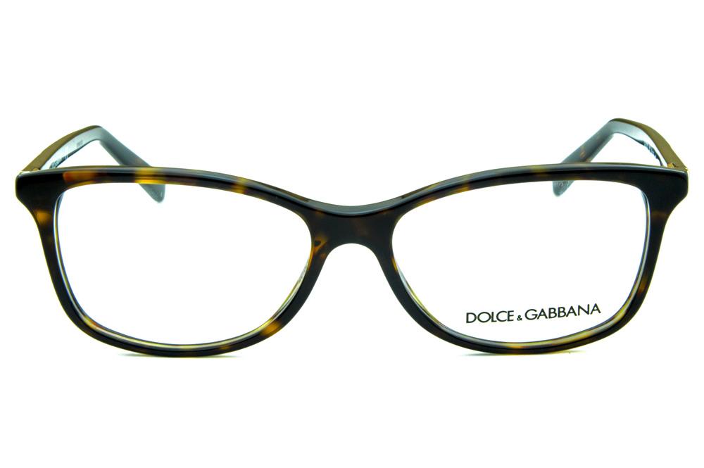Óculos Dolce & Gabbana em acetato marrom efeito Demi tartaruga para mulheres