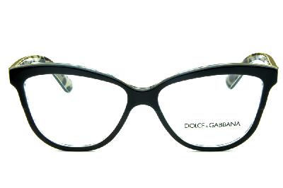 Óculos Dolce & Gabbana DG 3229 Preto com onça na parte interna